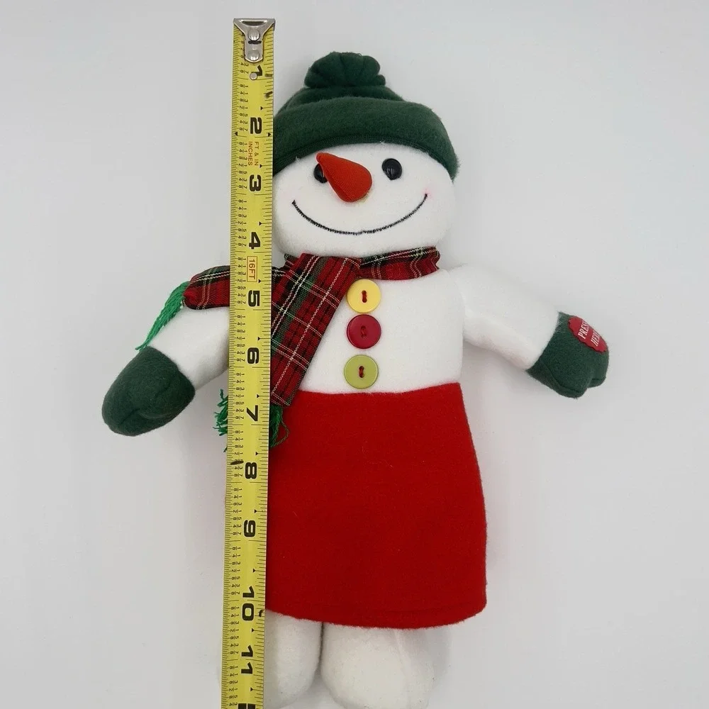 Snowman Couple Plush‎ Snowmen Sleigh Ride Snowman RARE Vintage